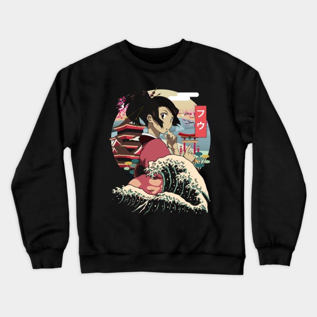 Graphic Fuu Comedy Japanese Anime Crewneck Sweatshirt by Cierra Bauch